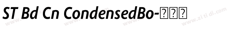 ST Bd Cn CondensedBo字体转换